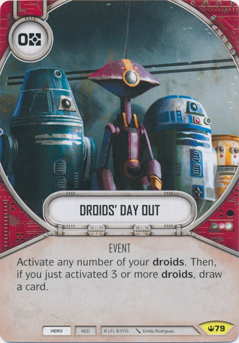 Droids' Day Out (SOH) Uncommon Star Wars Destiny Fantasy Flight Games   