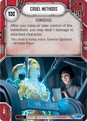Cruel Methods (CM) Common Star Wars Destiny Fantasy Flight Games   