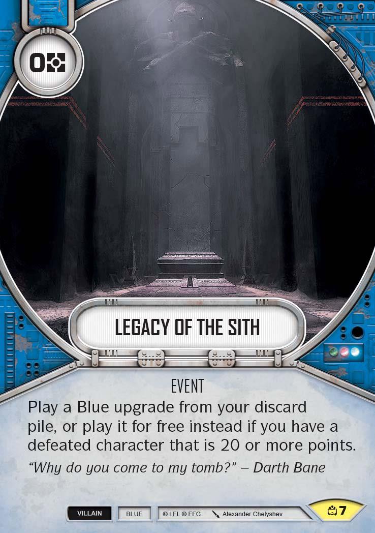 Legacy of the Sith (CM) Uncommon Star Wars Destiny Fantasy Flight Games   