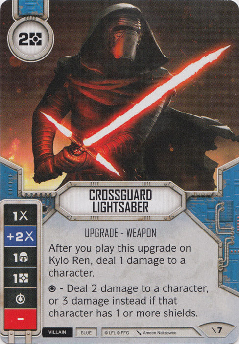 Crossguard Lightsaber (2PG) Starter Star Wars Destiny Fantasy Flight Games   