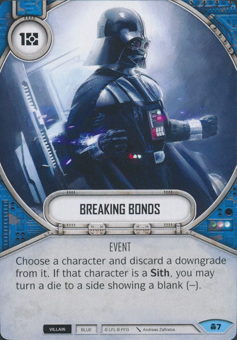 Breaking Bonds (CONV) Common Star Wars Destiny Fantasy Flight Games   