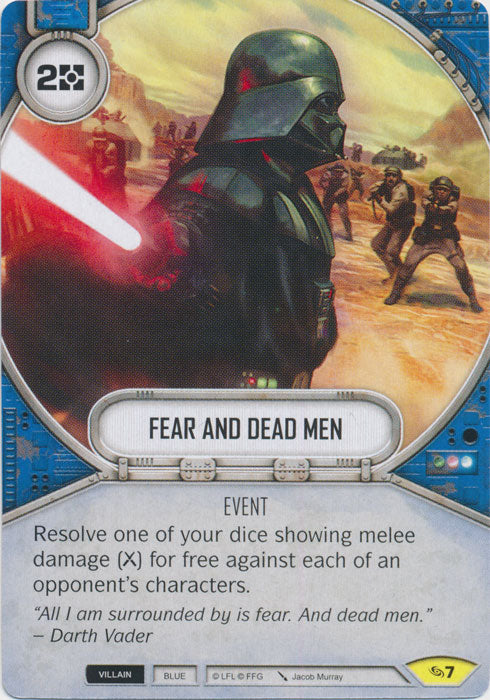 Fear and Dead Men (ATG) Uncommon Star Wars Destiny Fantasy Flight Games   