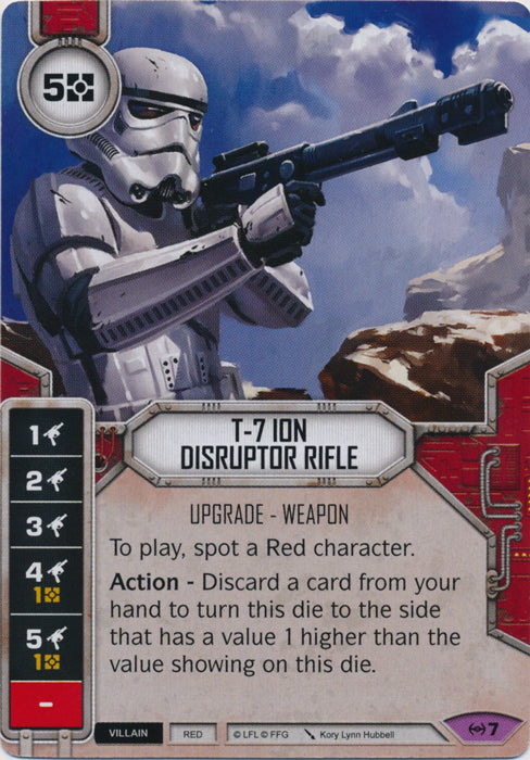 T-7 Ion Disruptor Rifle (EAW) Legendary Star Wars Destiny Fantasy Flight Games   