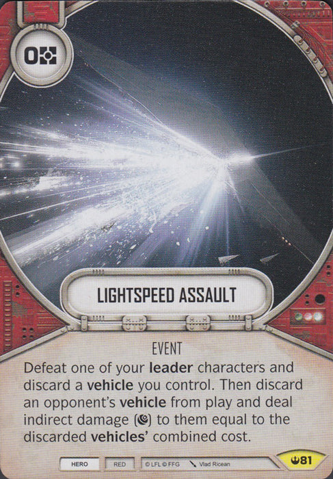 Lightspeed Assault (SOH) Uncommon Star Wars Destiny Fantasy Flight Games   