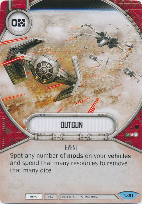 Outgun (ATG) Common Star Wars Destiny Fantasy Flight Games   