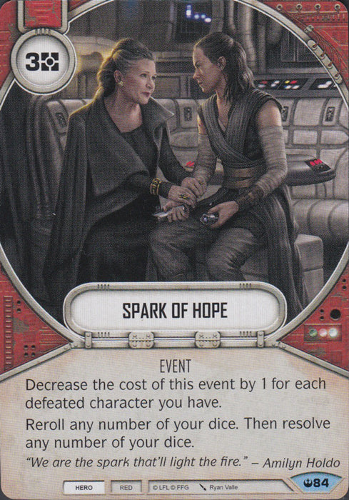 Spark of Hope (SOH) Common Star Wars Destiny Fantasy Flight Games   