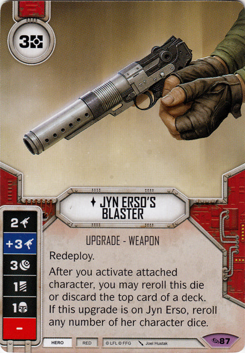 Jyn Erso's Blaster (ATG) Legendary Star Wars Destiny Fantasy Flight Games   