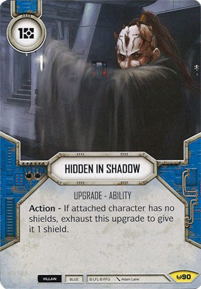 Hidden In Shadow (AWK) Uncommon Star Wars Destiny Fantasy Flight Games   