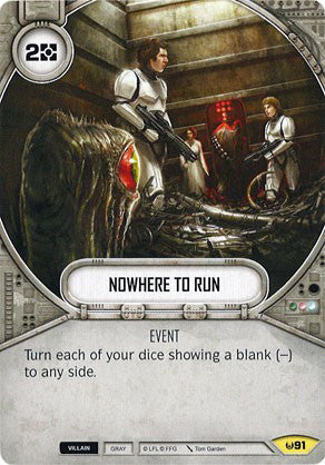 Nowhere to Run (AWK) Uncommon Star Wars Destiny Fantasy Flight Games   