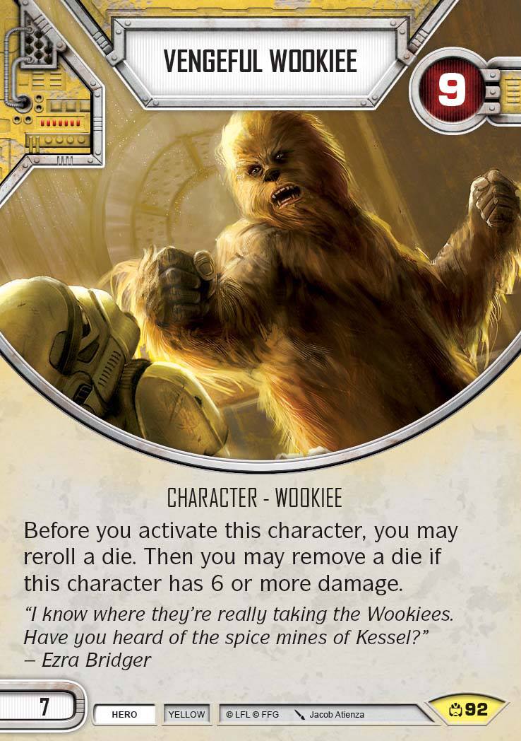 Star Wars Destiny Vengeful Wookiee (CM) Uncommon