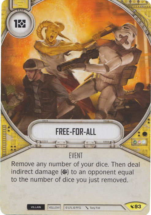 Free-For-All (LEG) Uncommon Star Wars Destiny Fantasy Flight Games   