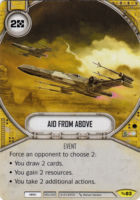 Aid From Above (ATG) Uncommon Star Wars Destiny Fantasy Flight Games   