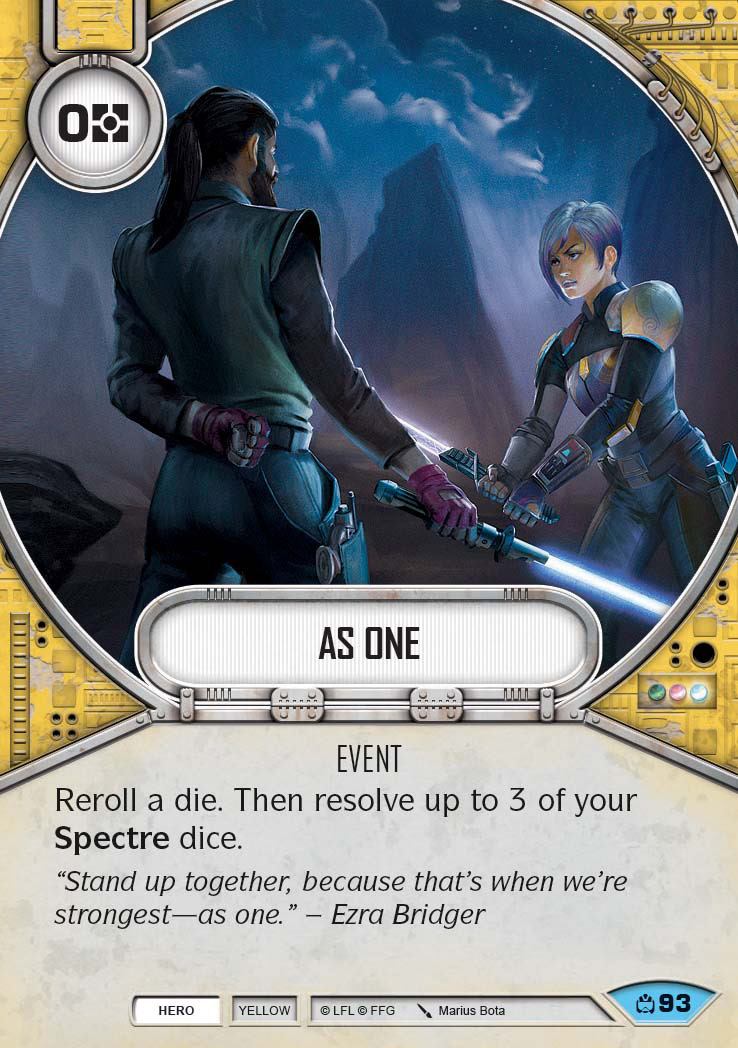 As One (CM) Common Star Wars Destiny Fantasy Flight Games   