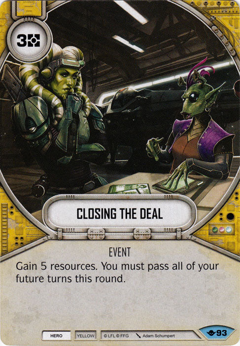 Closing the Deal (WOTF) Common Star Wars Destiny Fantasy Flight Games   