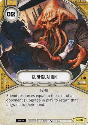 Confiscation (AWK) Uncommon Star Wars Destiny Fantasy Flight Games   