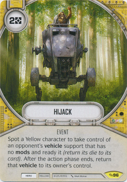 Hijack (ATG) Uncommon Star Wars Destiny Fantasy Flight Games   