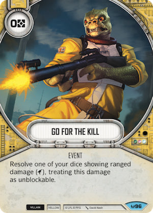 Go for the Kill (AWK) Common Star Wars Destiny Fantasy Flight Games   