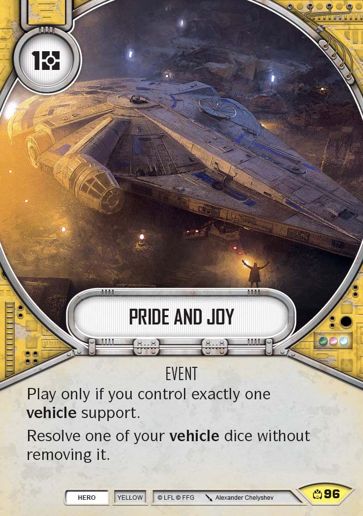 Pride and Joy (CM) Uncommon Star Wars Destiny Fantasy Flight Games   