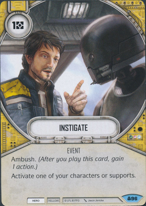 Instigate (CONV) Common Star Wars Destiny Fantasy Flight Games   