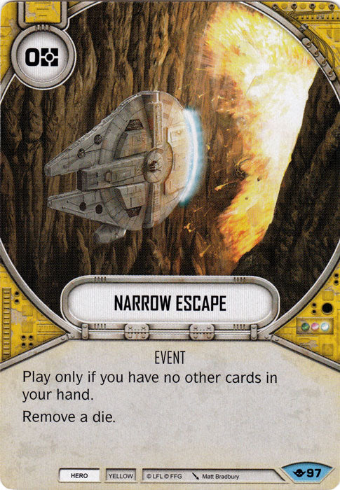 Narrow Escape (WOTF) Common Star Wars Destiny Fantasy Flight Games   
