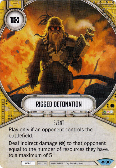 Rigged Detonation (WOTF) Common Star Wars Destiny Fantasy Flight Games   