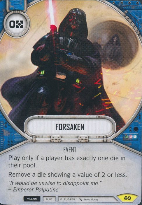 Forsaken (CONV) Uncommon Star Wars Destiny Fantasy Flight Games   