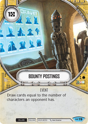 Bounty Postings (EAW) Common Star Wars Destiny Fantasy Flight Games   