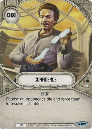 Confidence (SoR) Common Star Wars Destiny Fantasy Flight Games   