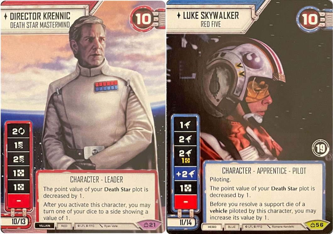 Star Wars Destiny Director Krennic / Luke Skywalker (CM) Promo