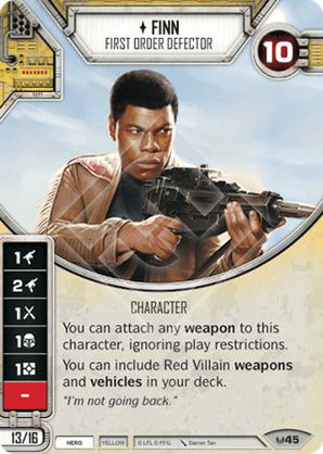 Finn - First Order Defector (AWK) Starter Star Wars Destiny Fantasy Flight Games   