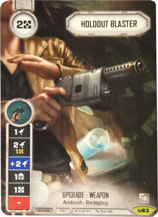 Holdout Blaster (AWK) Promo (Card only) Star Wars Destiny Fantasy Flight Games   