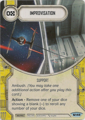 Improvisation (SoR) Common Star Wars Destiny Fantasy Flight Games   