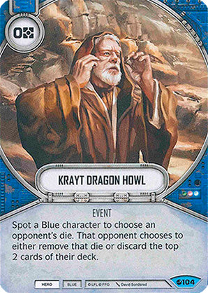 Krayt Dragon Howl (SoR) Common Star Wars Destiny Fantasy Flight Games   