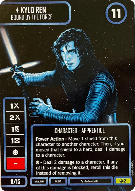 Kylo Ren - Bound by the Force (SOH) Monochrome Promo (Card only) Star Wars Destiny Fantasy Flight Games   