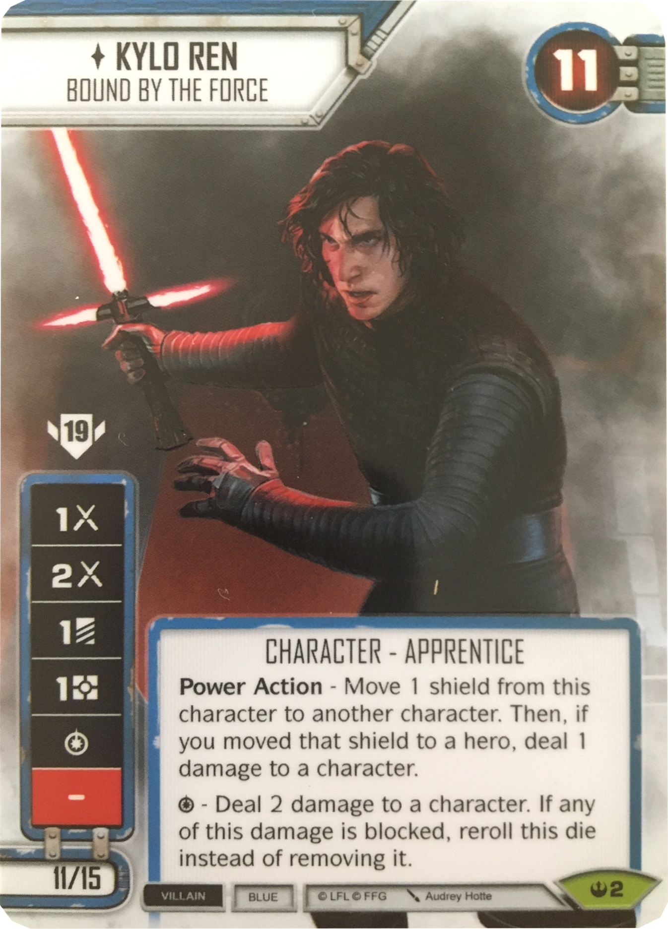 Kylo Ren - Bound by the Force (SOH) Spotgloss Promo (Card only) Star Wars Destiny Fantasy Flight Games   
