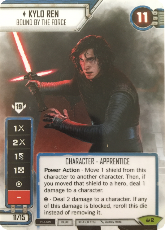 Kylo Ren - Bound by the Force (SOH) Spotgloss Promo (Card only) Star Wars Destiny Fantasy Flight Games   