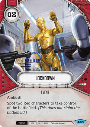 Lockdown (SoR) Common Star Wars Destiny Fantasy Flight Games   