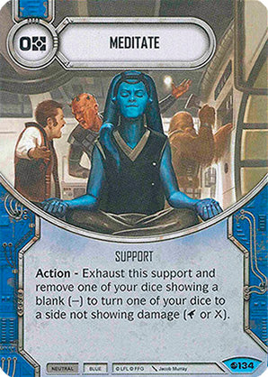 Meditate (SoR) Common Star Wars Destiny Fantasy Flight Games   