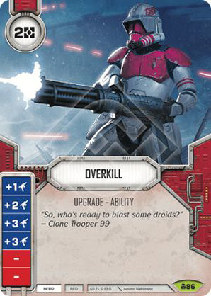 Overkill (CONV) Rare Star Wars Destiny Fantasy Flight Games   