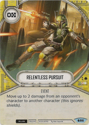 Relentless Pursuit (SoR) Common Star Wars Destiny Fantasy Flight Games   