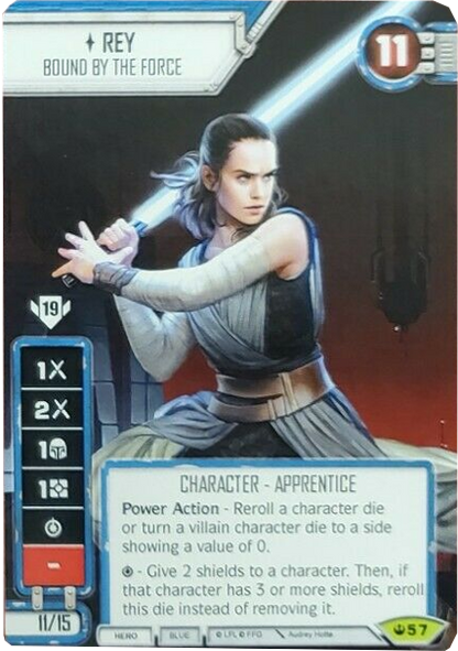 Rey - Bound by the Force (SOH) Promo (Card only) Star Wars Destiny Fantasy Flight Games   