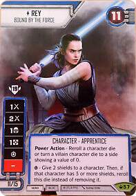 Rey - Bound by the Force (SOH) Spotgloss Promo (Card only) Star Wars Destiny Fantasy Flight Games   