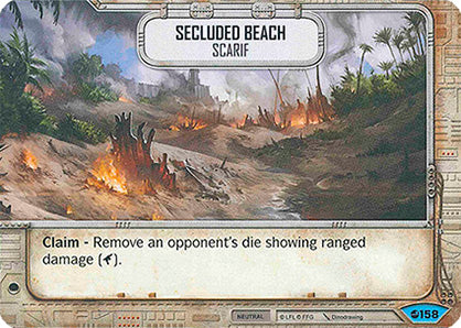 Secluded Beach - Scarif (SoR) Common Star Wars Destiny Fantasy Flight Games   