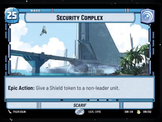 Security Complex - Scarif (SOR) Rare Star Wars Unlimited Fantasy Flight Games Standard Non-Foil 