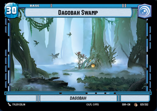 Dagobah Swamp - Dagobah (SOR) Common Star Wars Unlimited Fantasy Flight Games Standard Non-Foil 