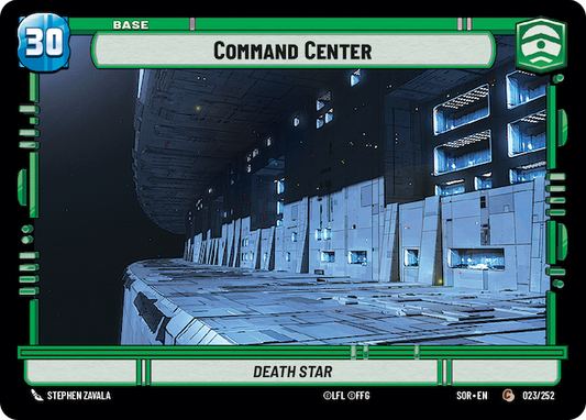 Command Center - Death Star (SOR) Common Star Wars Unlimited Fantasy Flight Games Standard Non-Foil 