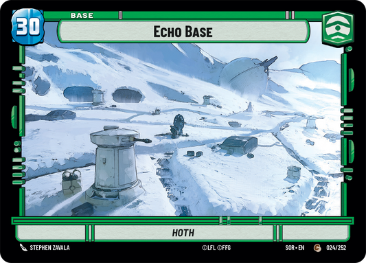 Echo Base - Hoth (SOR) Common Star Wars Unlimited Fantasy Flight Games Standard Non-Foil 