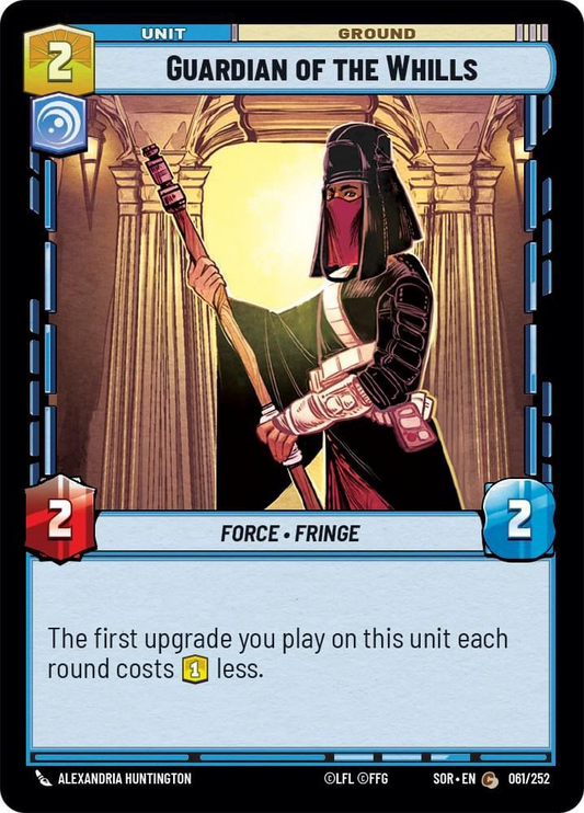 Guardian of the Whills (SOR) Common Star Wars Unlimited Fantasy Flight Games Standard Non-Foil 