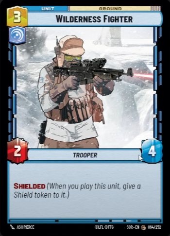 Wilderness Fighter (SOR) Common Star Wars Unlimited Fantasy Flight Games Standard Non-Foil 