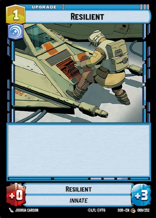 Resilient (SOR) Common Star Wars Unlimited Fantasy Flight Games Standard Non-Foil 